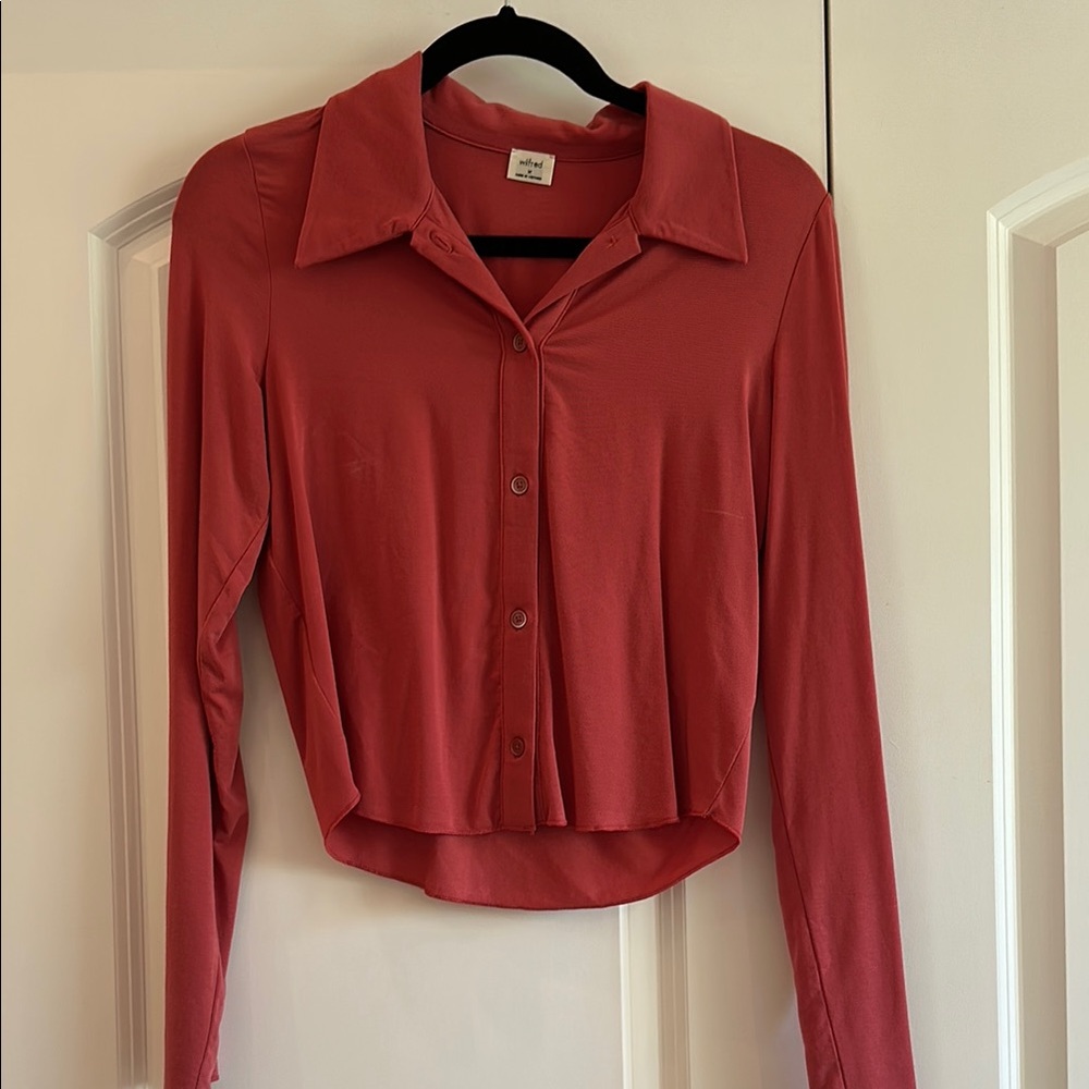 Wilfred Rust Button-Up Top
